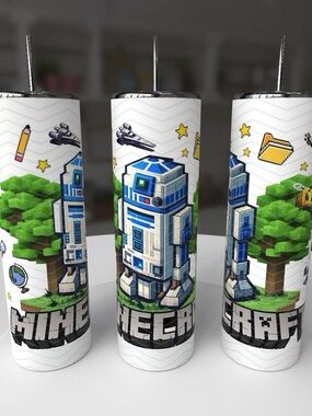 Pixel Droid Minecraft 20oz Stainless Steel Tumblers
